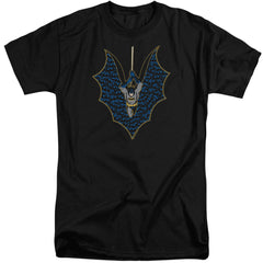 Batman Comics Bat Fill Men's 18/1 Tall Cotton Short-Sleeve T-Shirt
