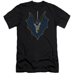 Batman Comics Bat Fill Men's Ultra-Soft 30/1 Cotton Slim Short-Sleeve T-Shirt