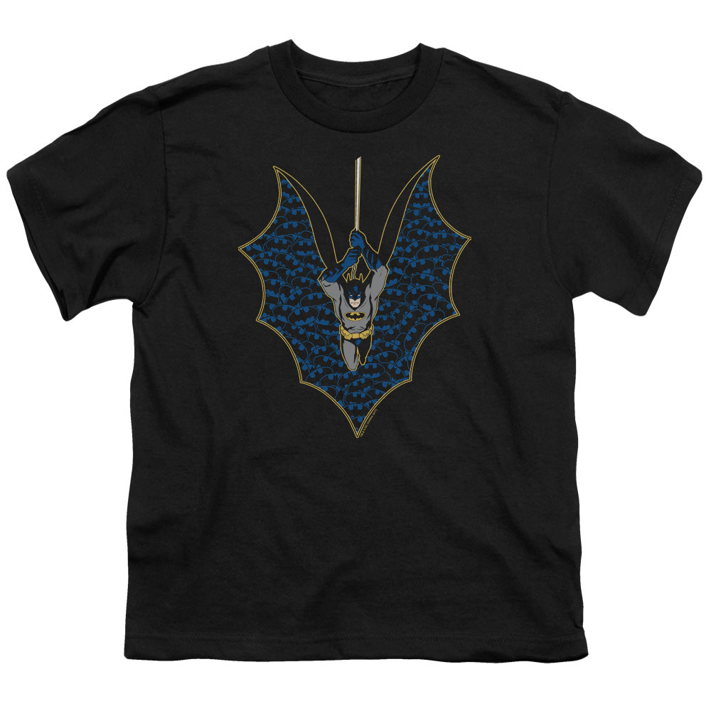 Batman Comics Bat Fill Youth 18/1 100% Cotton Short-Sleeve T-Shirt
