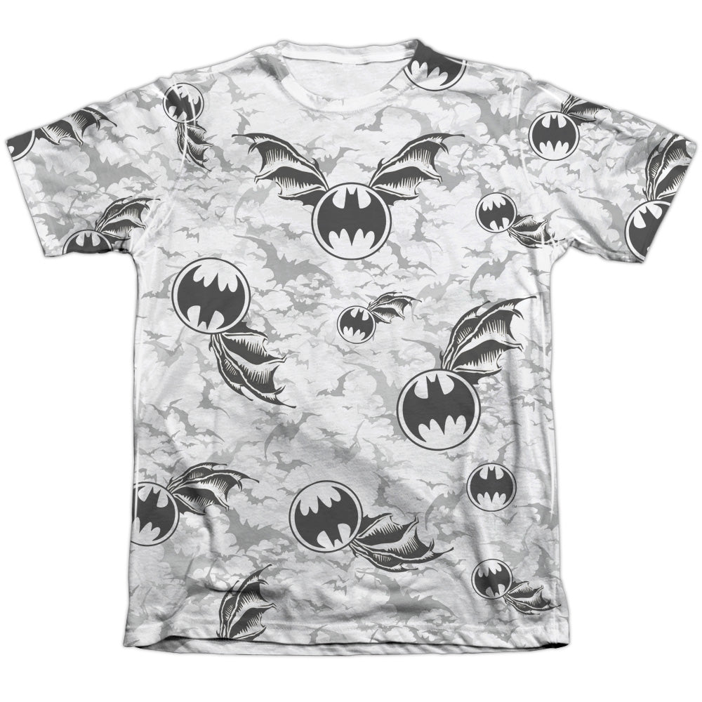 Batman Comics Bat Flight Men's Regular Fit Poly Cotton Short-Sleeve T-Shirt