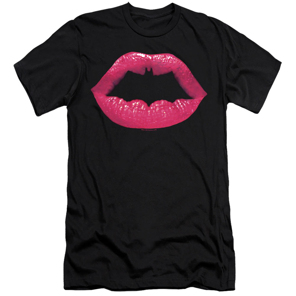 Batman Comics Bat Kiss Men's Ultra-Soft 30/1 Cotton Slim Short-Sleeve T-Shirt