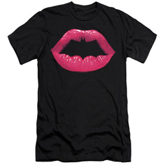Batman Comics Bat Kiss Men's Ultra-Soft 30/1 Cotton Slim Short-Sleeve T-Shirt
