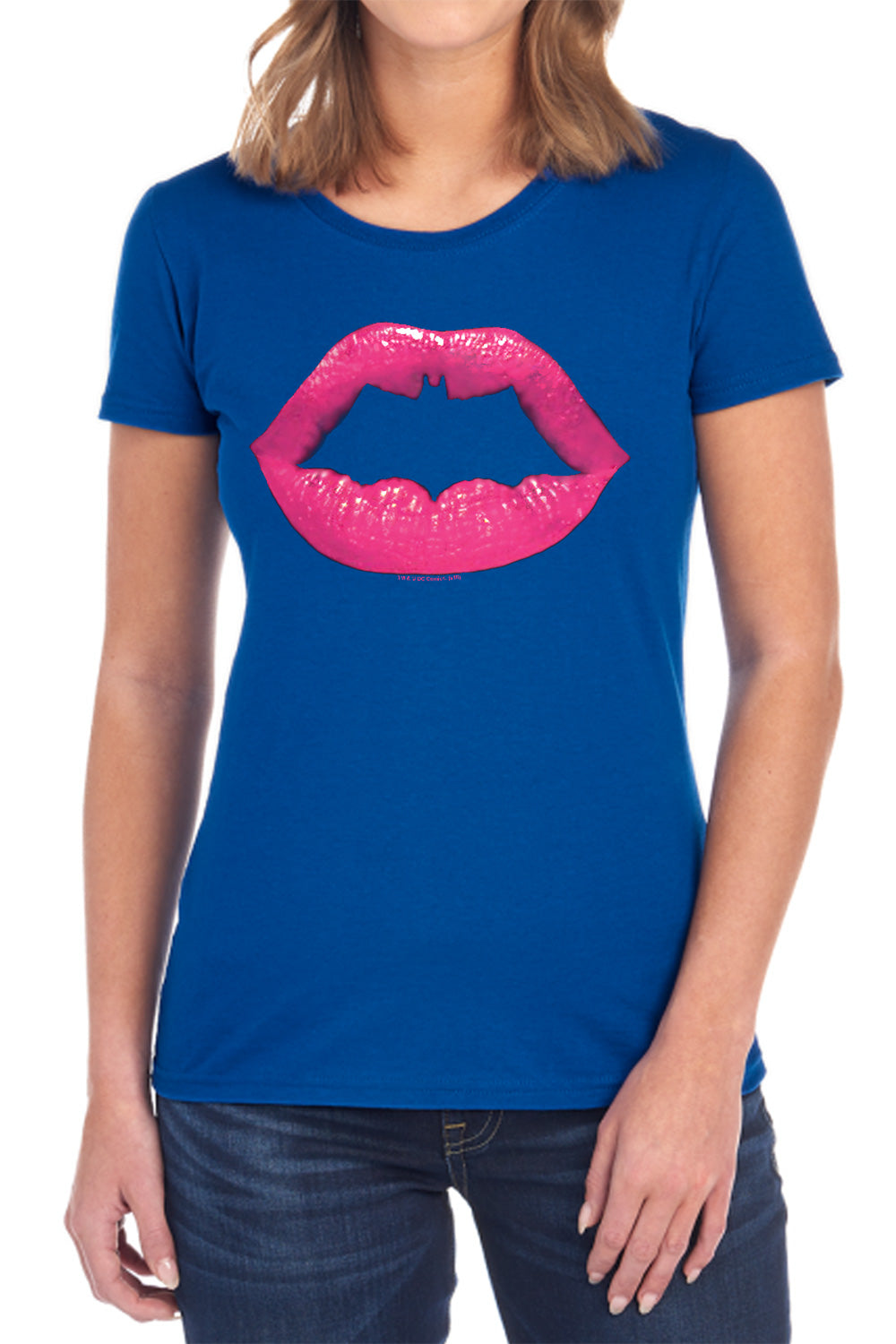 Batman Comics Bat Kiss Women's 18/1 Cotton Short-Sleeve T-Shirt