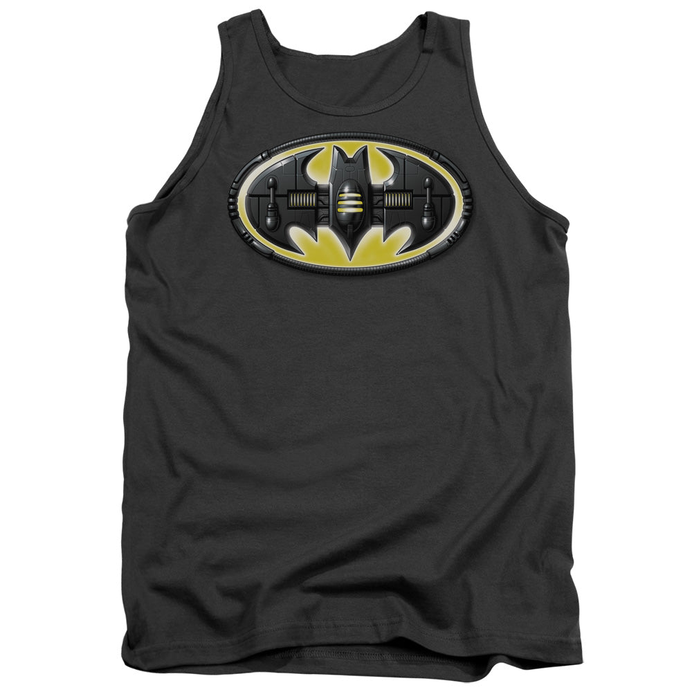 Batman Comics Bat Mech Logo Men's 18/1 Cotton Tank Top