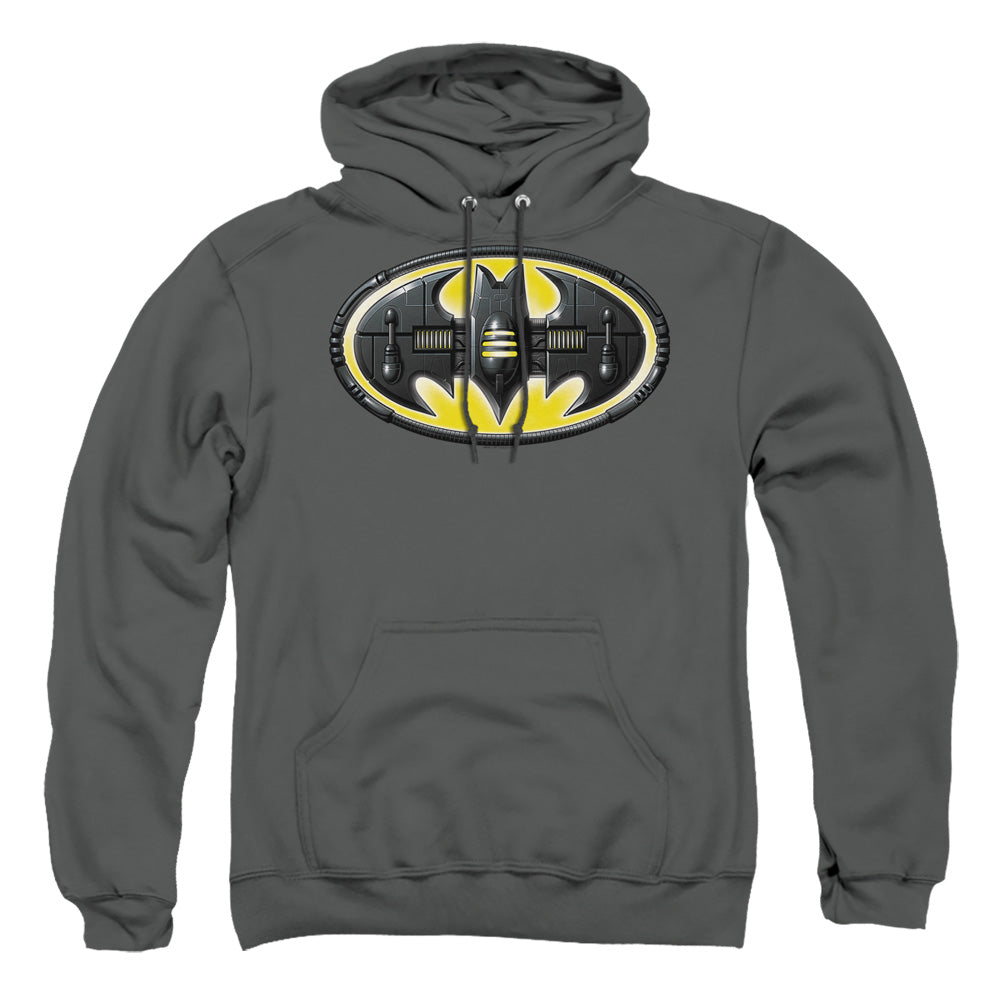 Batman Comics Bat Mech Logo Men's Pull-Over 75 25 Poly Hoodie