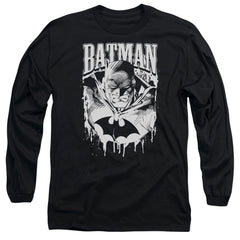 Batman Comics Bat Metal Men's 18/1 Cotton Long-Sleeve T-Shirt