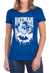 Batman Comics Bat Metal Women's 18/1 Cotton Short-Sleeve T-Shirt