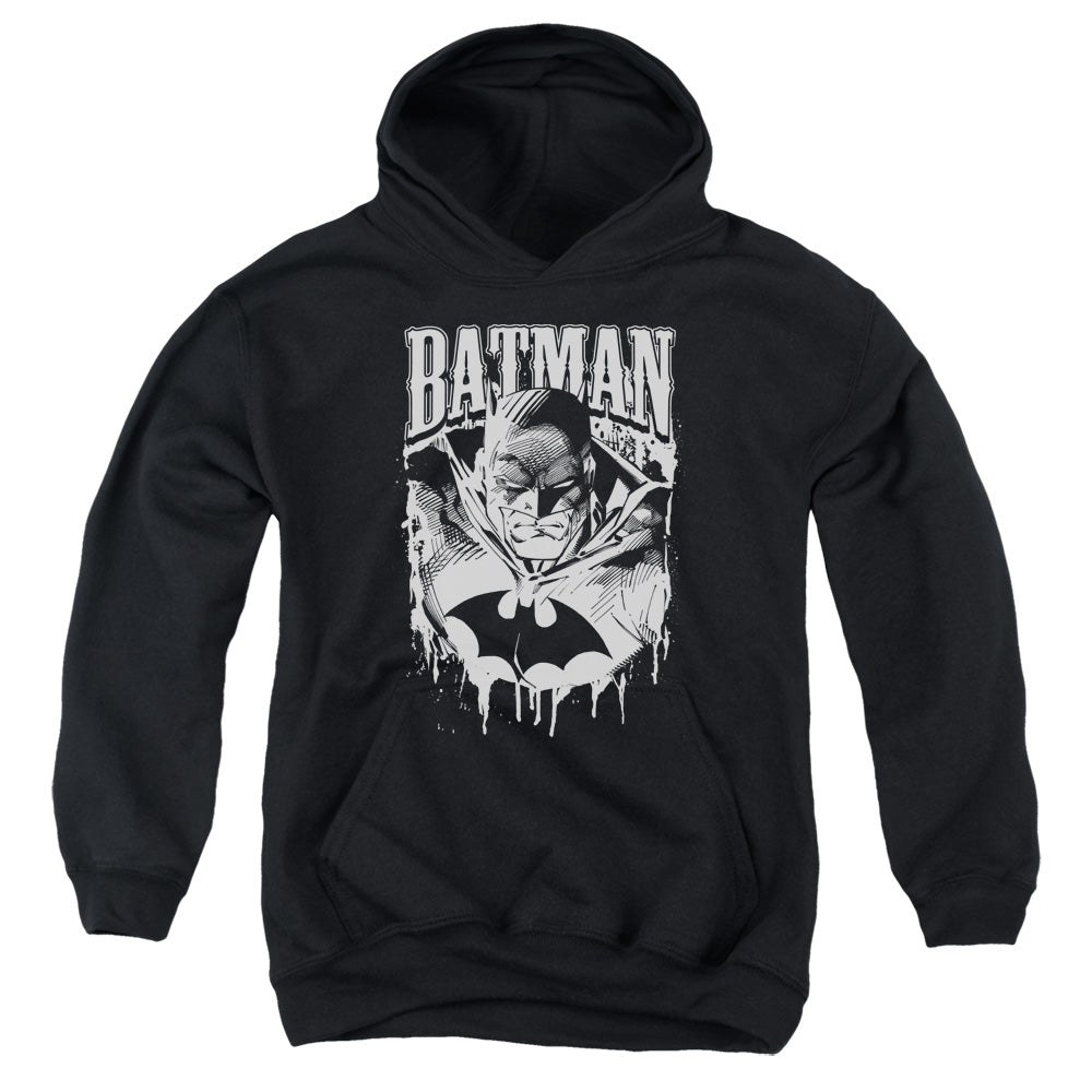 Batman Comics Bat Metal Youth Cotton Poly Pull-Over Hoodie
