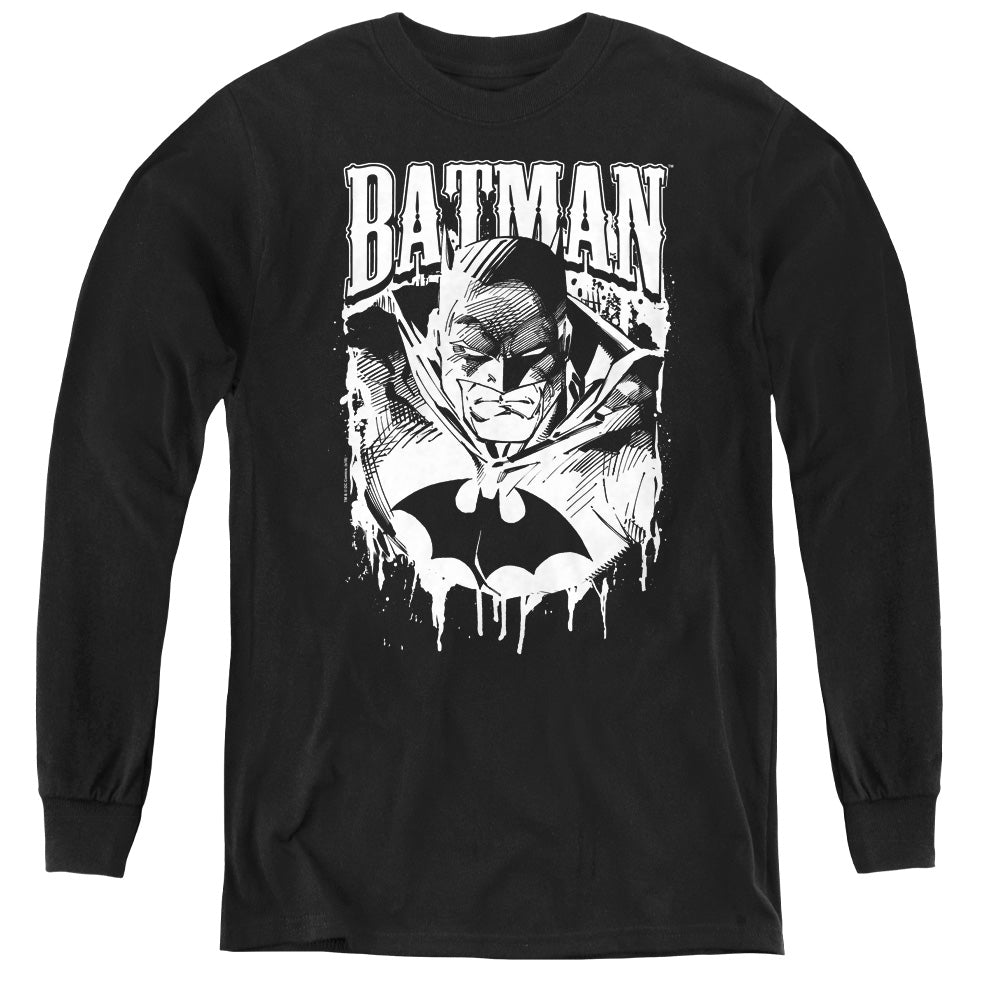 Batman Comics Bat Metal Youth Long-Sleeve T-Shirt