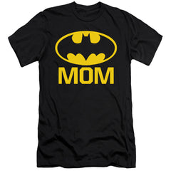 Batman Comics Bat Mom Men's Ultra-Soft 30/1 Cotton Slim Short-Sleeve T-Shirt