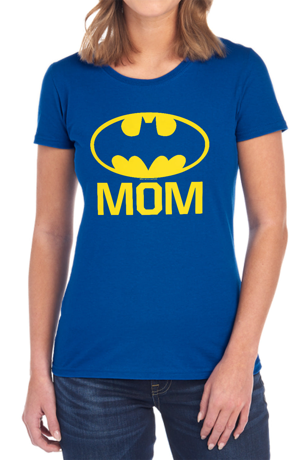 Batman Comics Bat Mom Women's 18/1 Cotton Short-Sleeve T-Shirt