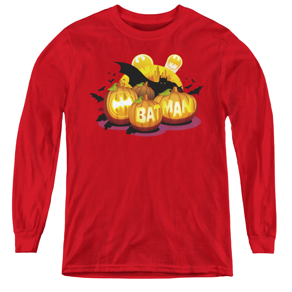Batman Comics Bat O Lanterns Youth Long-Sleeve T-Shirt