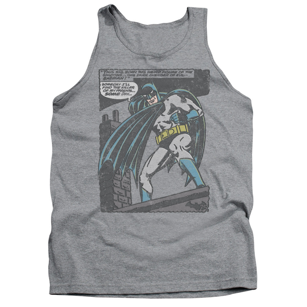 Batman Comics Bat Origins Men's 18/1 Cotton Tank Top