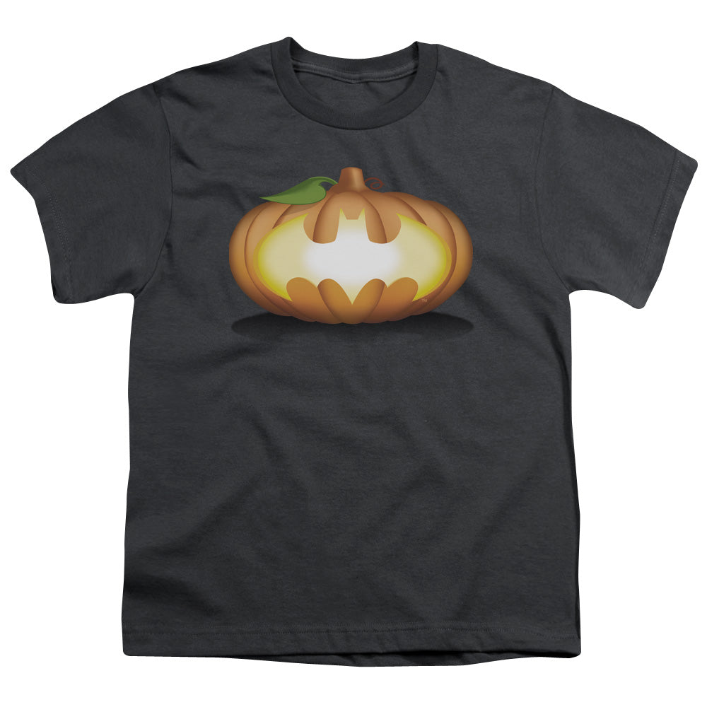 Batman Comics Bat Pumpkin Logo Youth 18/1 100% Cotton Short-Sleeve T-Shirt