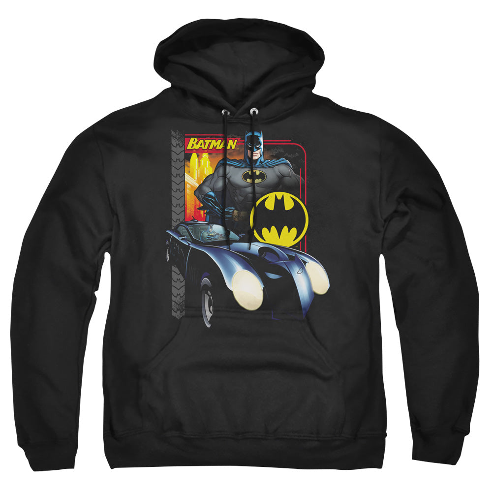 Batman Comics Bat Racing Men's Pull-Over 75 25 Poly Hoodie