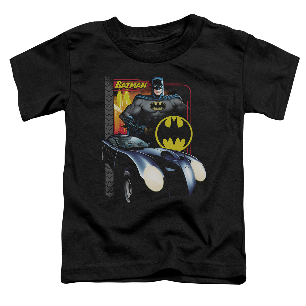Batman Comics Bat Racing Toddler 18/1 Cotton Short-Sleeve T-Shirt