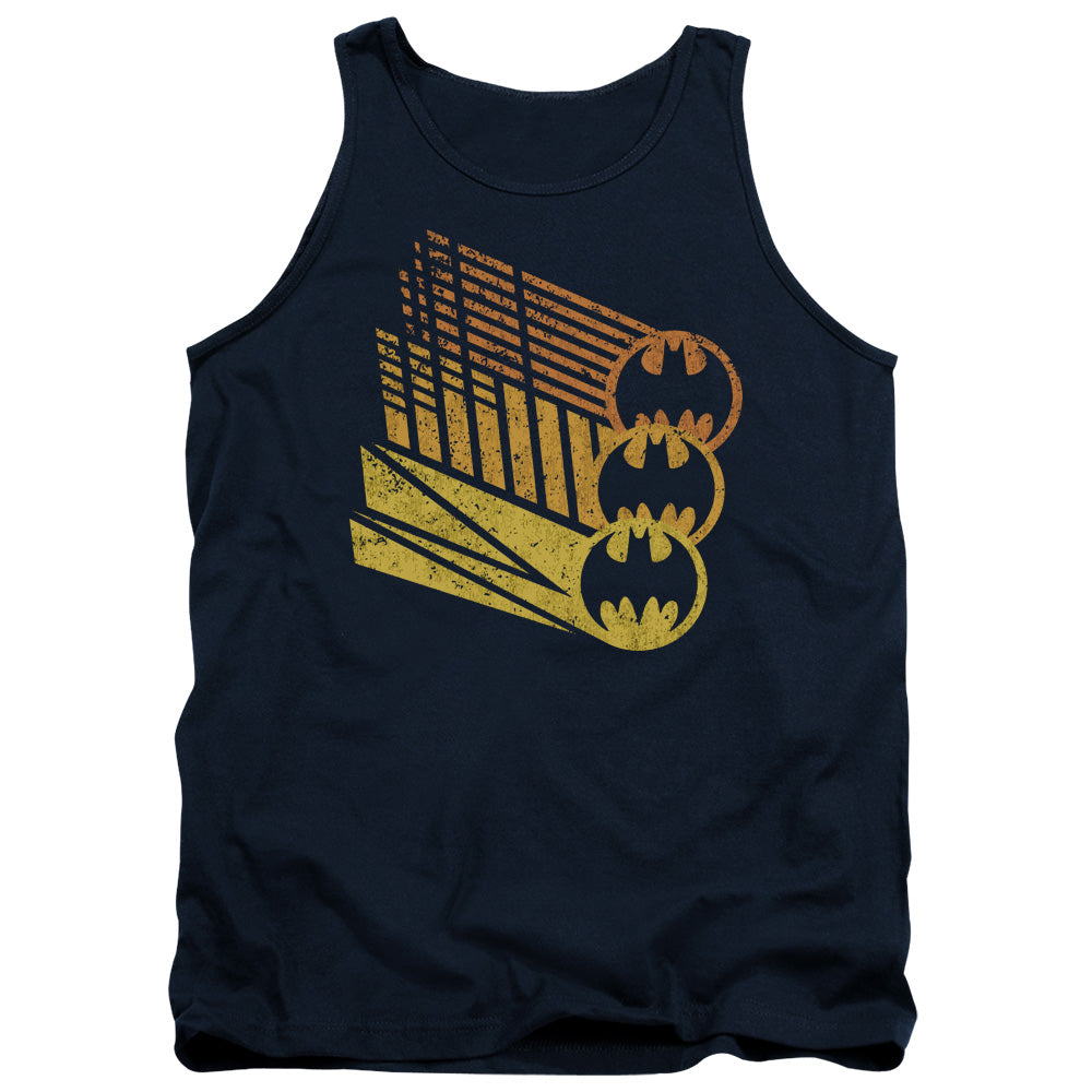 Batman Comics Bat Signal Shapes Men's 18/1 Cotton Tank Top