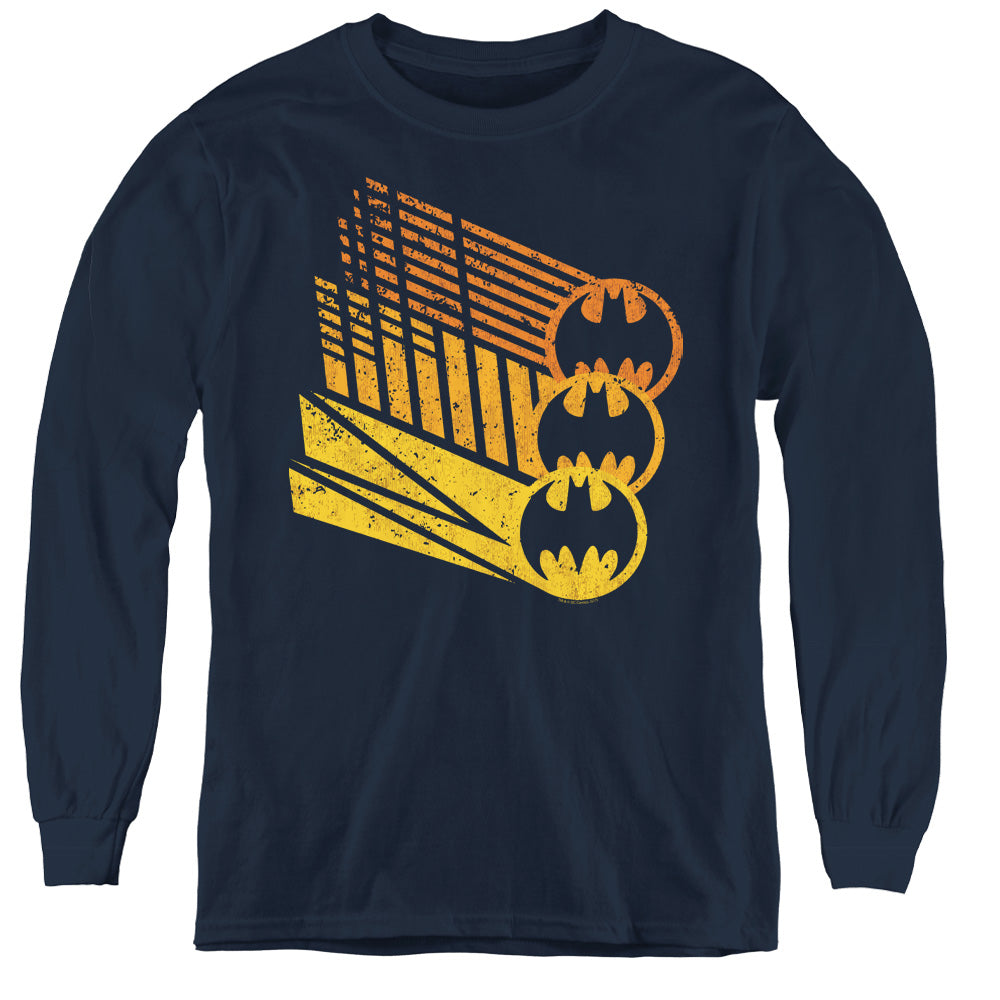 Batman Comics Bat Signal Shapes Youth Long-Sleeve T-Shirt