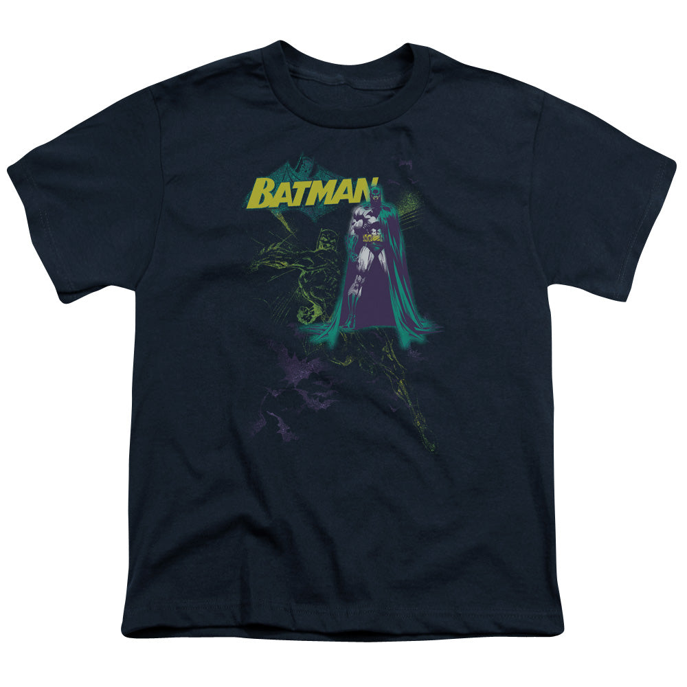 Batman Comics Bat Spray Youth 18/1 100% Cotton Short-Sleeve T-Shirt