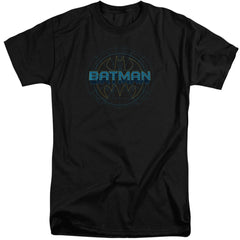 Batman Comics Bat Tech Logo Men's 18/1 Tall Cotton Short-Sleeve T-Shirt