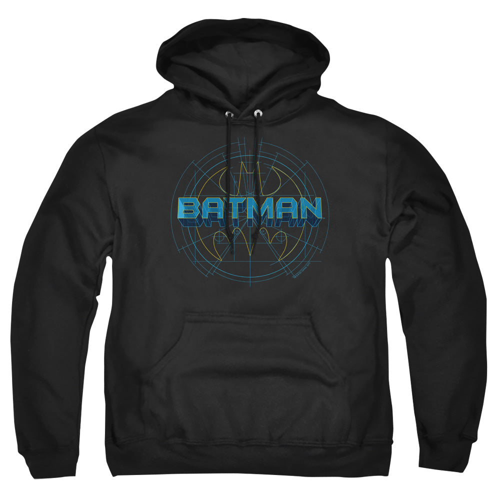 Batman Comics Bat Tech Logo Men's Pull-Over 75 25 Poly Hoodie