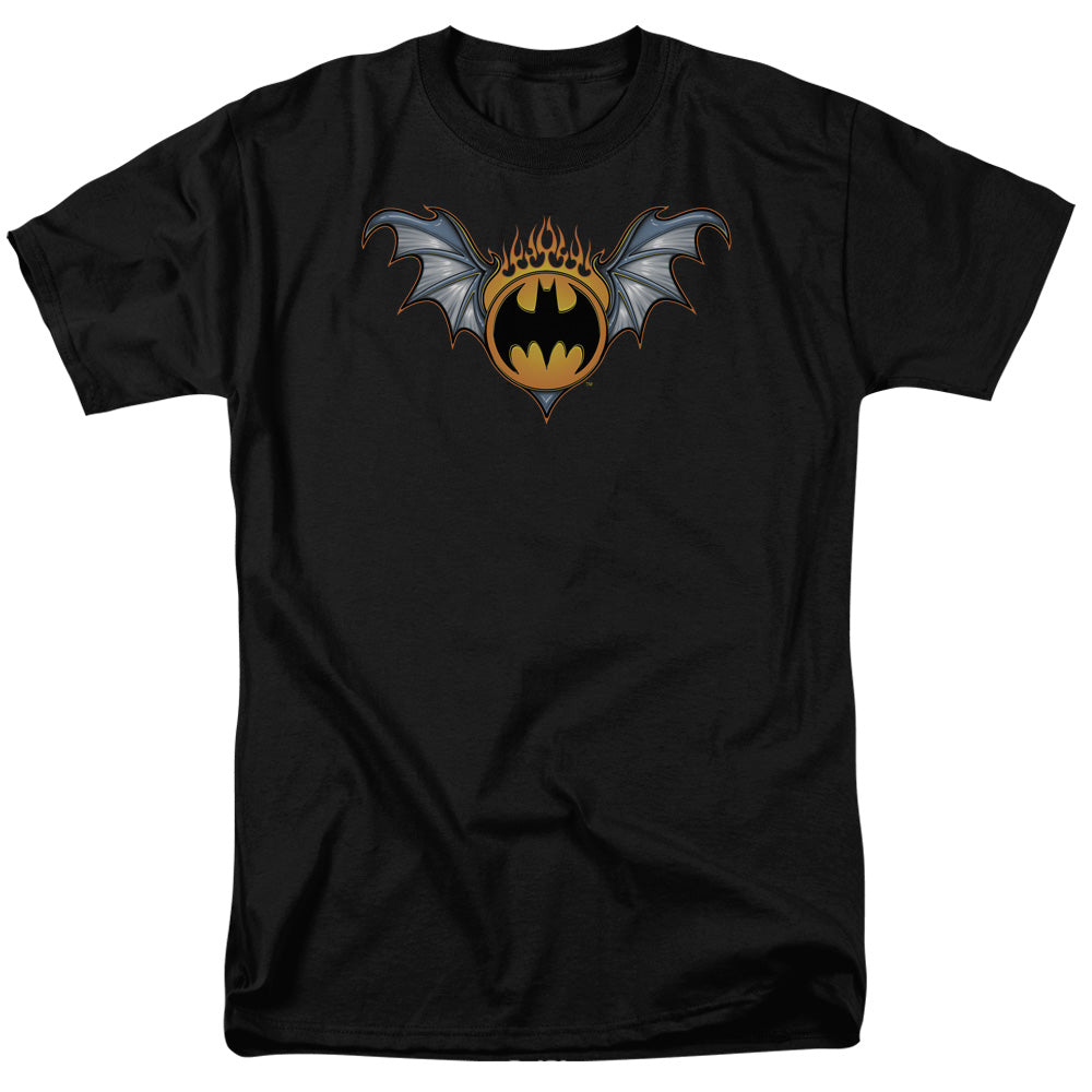 Batman Comics Bat Wings Logo Men's 18/1 Cotton Short-Sleeve T-Shirt