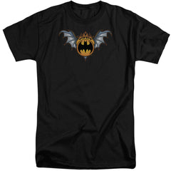 Batman Comics Bat Wings Logo Men's 18/1 Tall Cotton Short-Sleeve T-Shirt