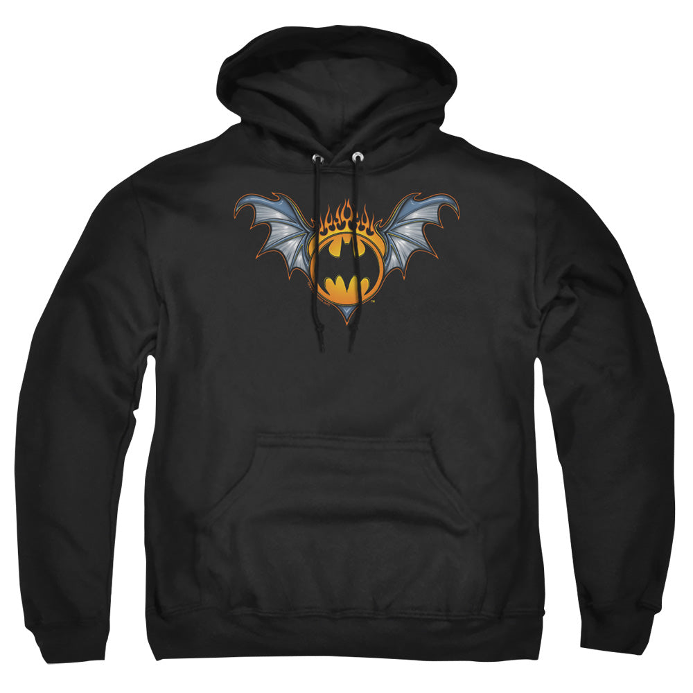Batman Comics Bat Wings Logo Men's Pull-Over 75 25 Poly Hoodie