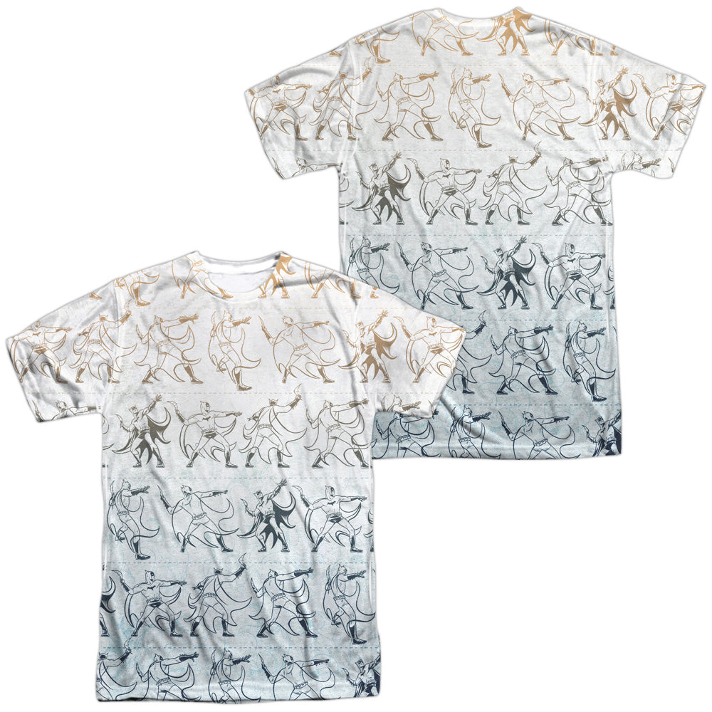 Batman Comics Batarang Pattern Men's Regular Fit Polyester Short-Sleeve T-Shirt