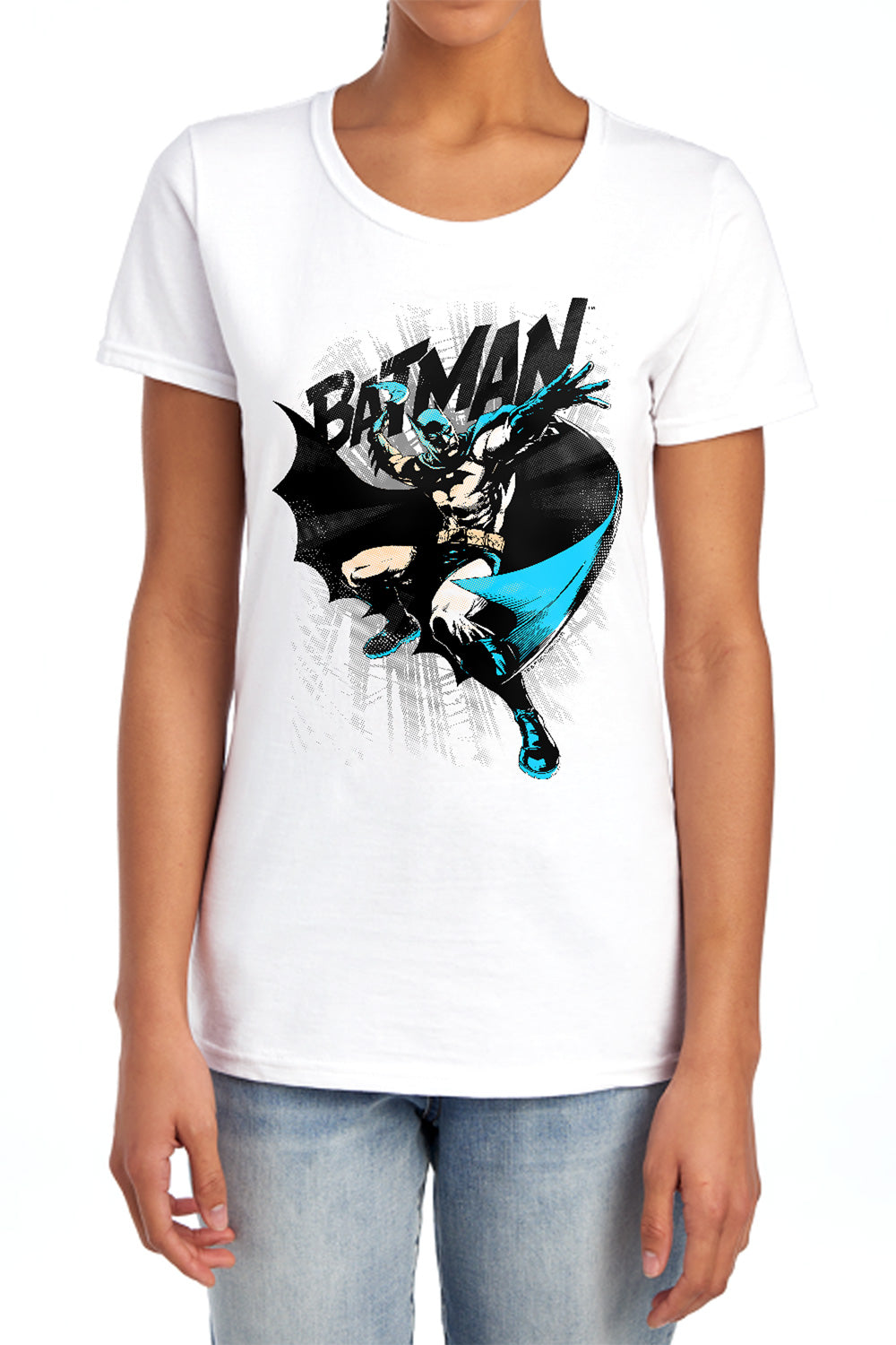 Batman Comics Batarang Throw Women's 18/1 Cotton Short-Sleeve T-Shirt
