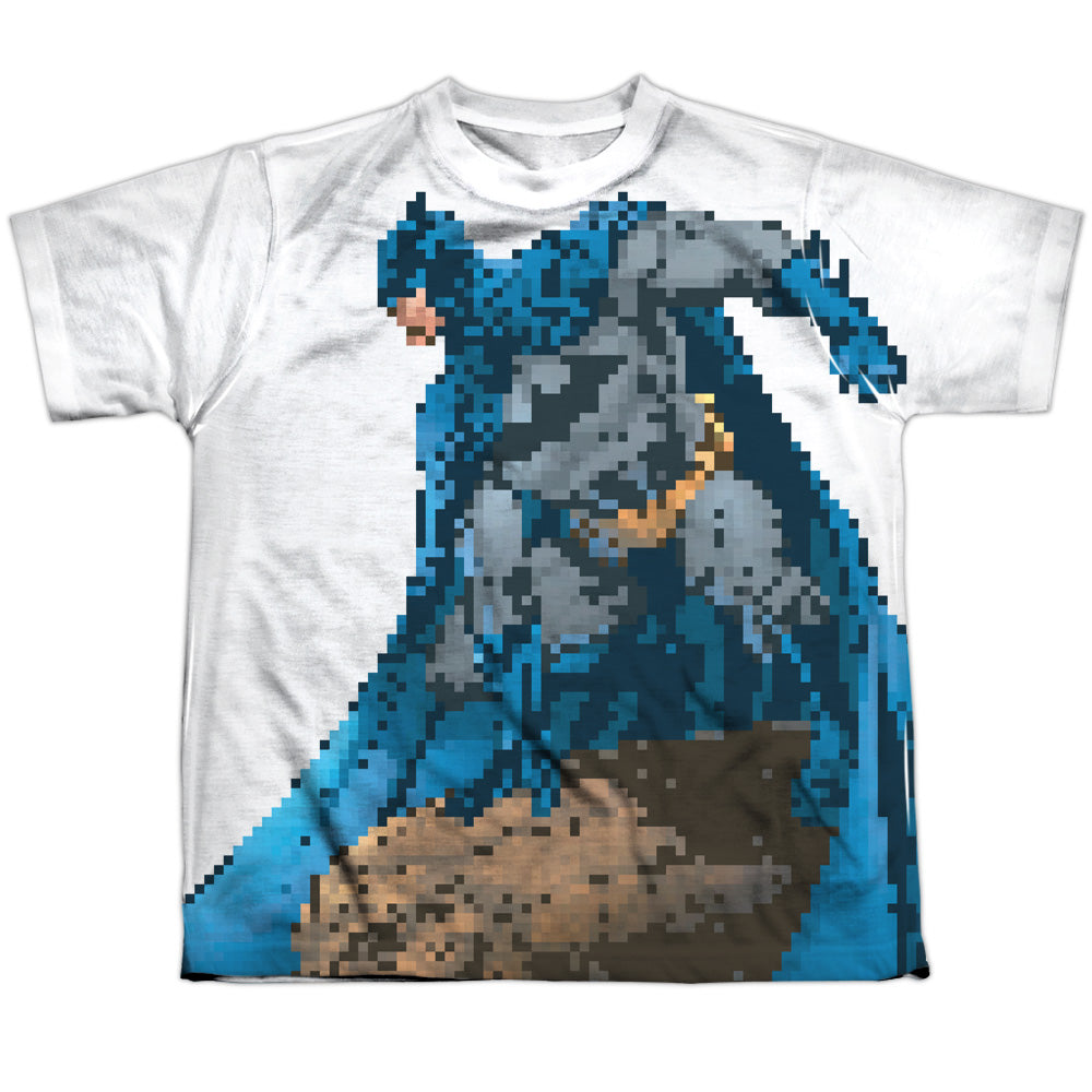 Batman Comics Batbit Youth Regular Fit Poly Short-Sleeve T-Shirt