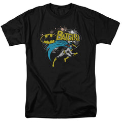 Batman Comics Batgirl Halftone Men's 18/1 Cotton Short-Sleeve T-Shirt