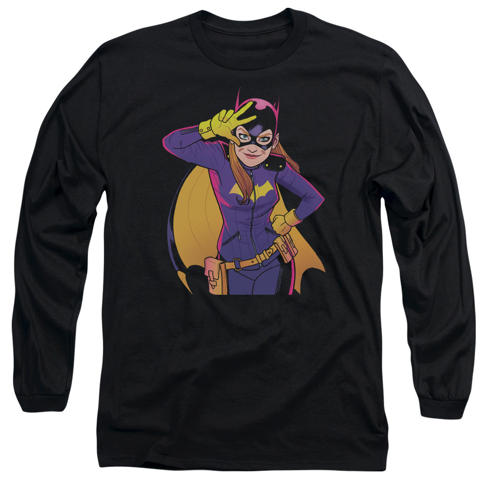Batman Comics Batgirl Moves Men's 18/1 Cotton Long-Sleeve T-Shirt