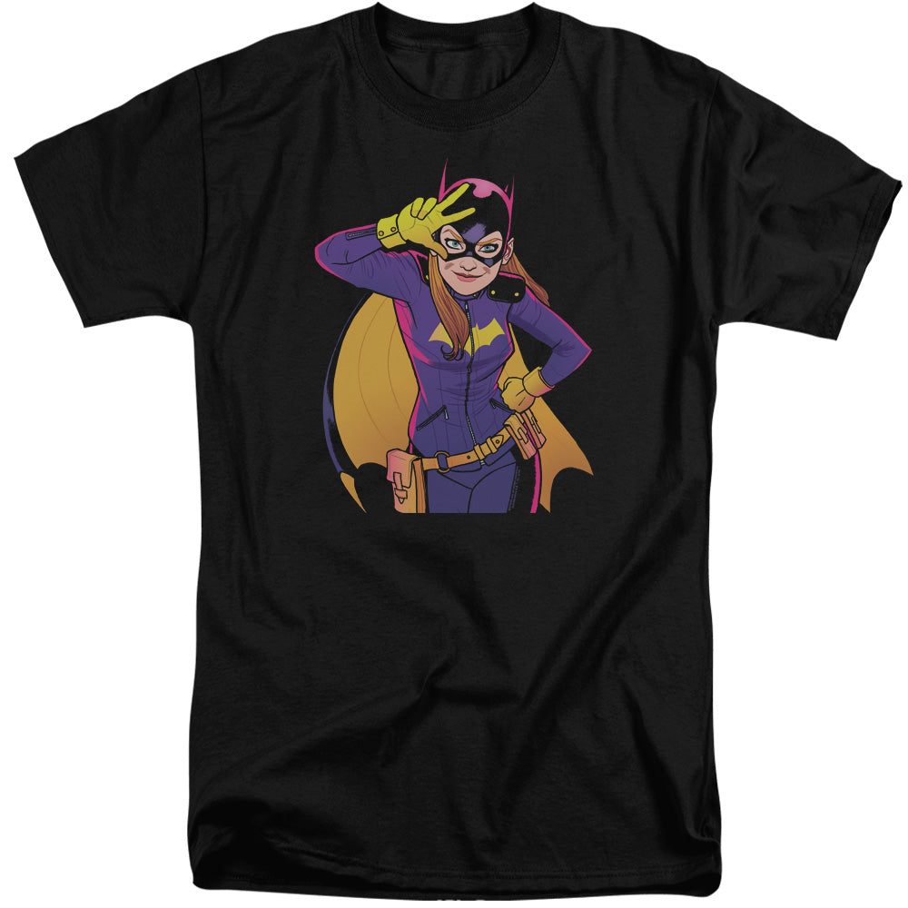 Batman Comics Batgirl Moves Men's 18/1 Tall Cotton Short-Sleeve T-Shirt