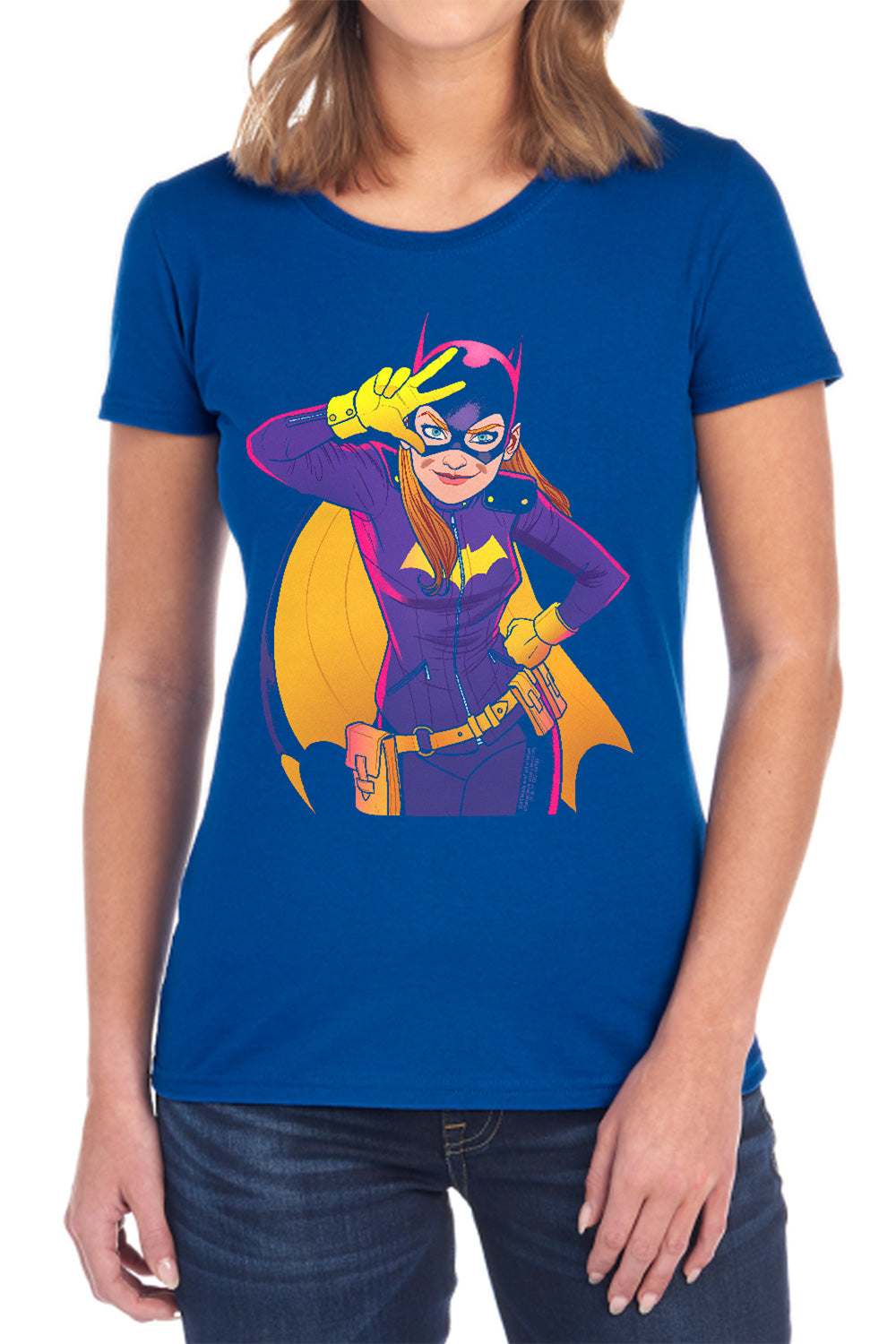 Batman Comics Batgirl Moves Women's 18/1 Cotton Short-Sleeve T-Shirt