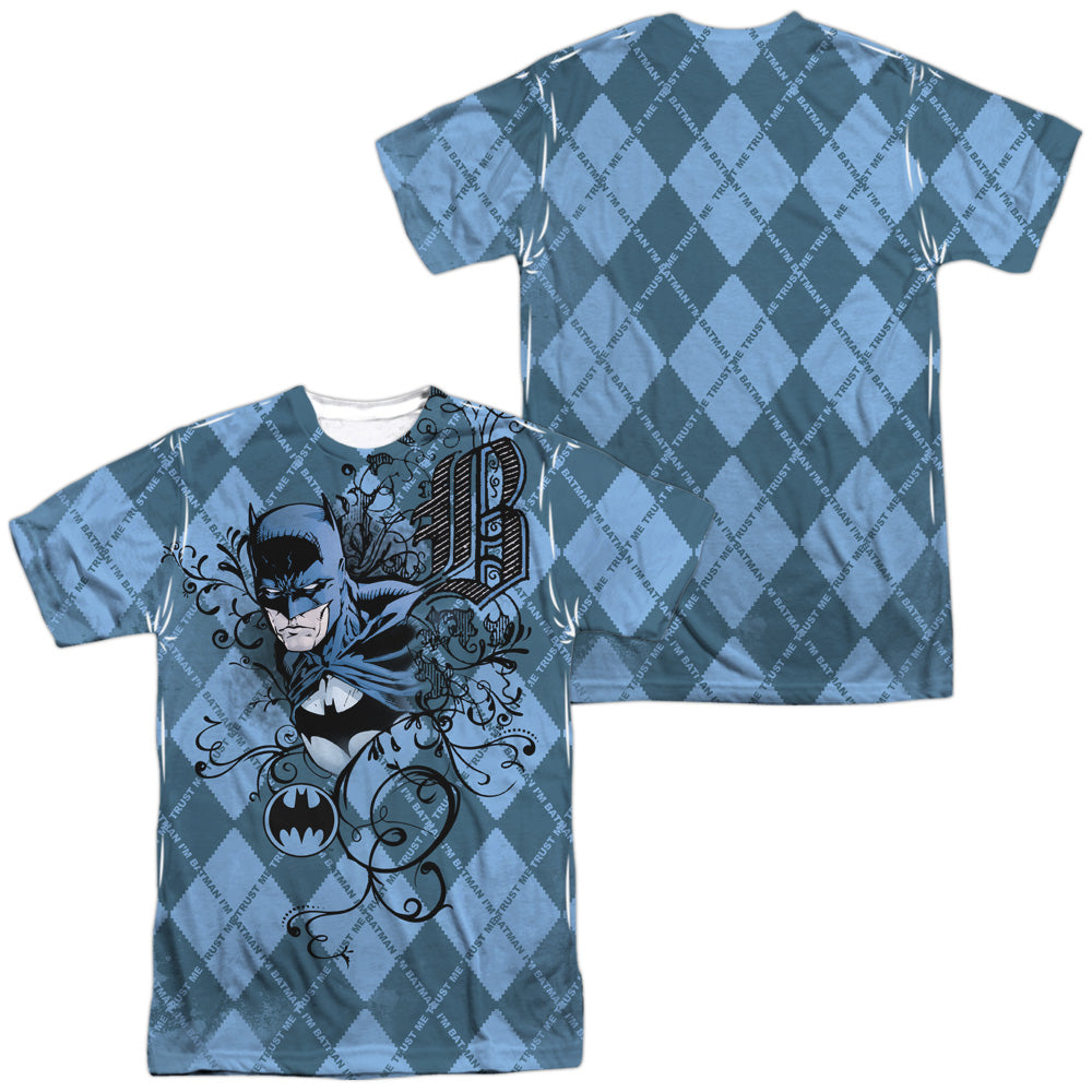 Batman Comics Batgyle Men's Regular Fit Polyester Short-Sleeve T-Shirt