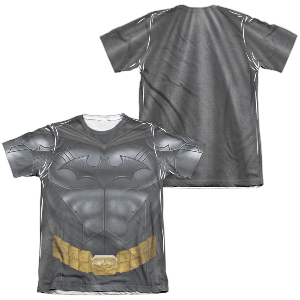 Batman Comics Batman Athletic Uniform (Front/Back Print) Men's Regular Fit Poly Cotton Short-Sleeve T-Shirt