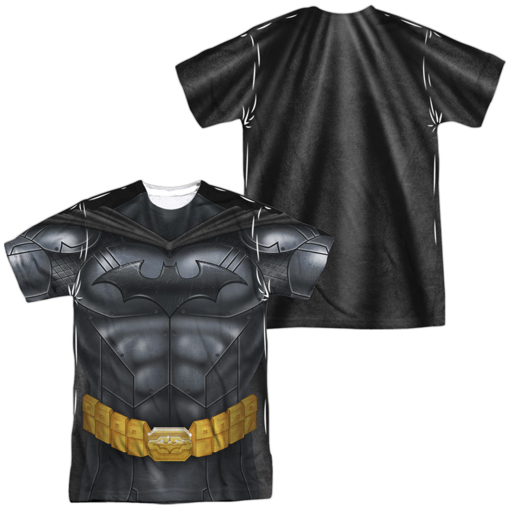 Batman Comics Batman Athletic Uniform (Front/Back Print) Men's Regular Fit Polyester Short-Sleeve T-Shirt