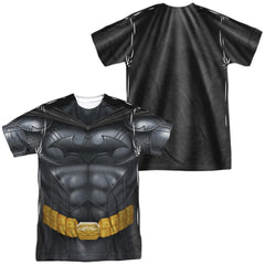 Batman Comics Batman Athletic Uniform (Front/Back Print) Men's Regular Fit Polyester Short-Sleeve T-Shirt