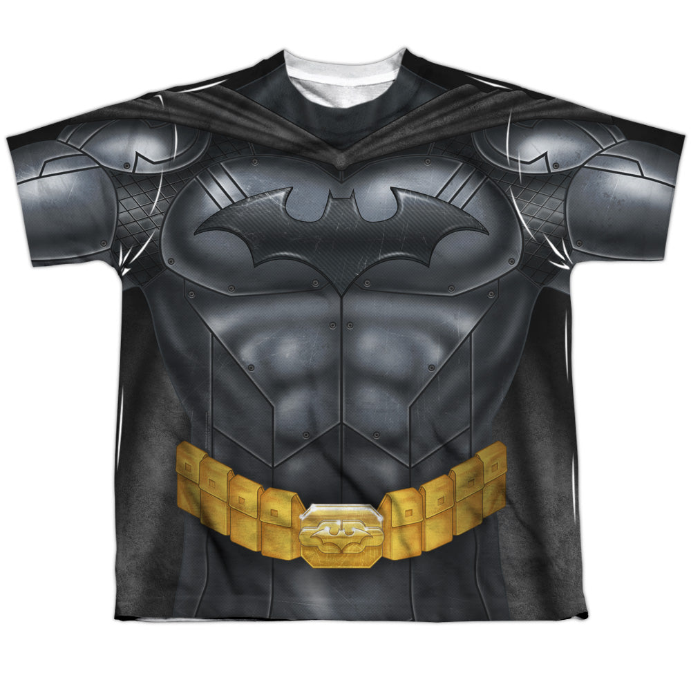 Batman Comics Batman Athletic Uniform Youth Regular Fit Poly Short-Sleeve T-Shirt