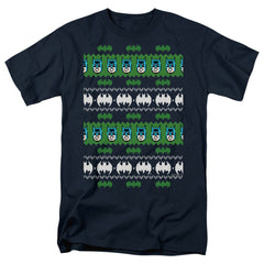 Batman Comics Batman Christmas Sweater Men's 18/1 Cotton Short-Sleeve T-Shirt