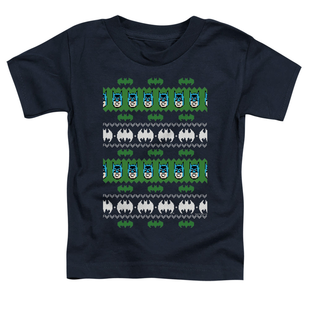 Batman Comics Batman Christmas Sweater Toddler 18/1 Cotton Short-Sleeve T-Shirt