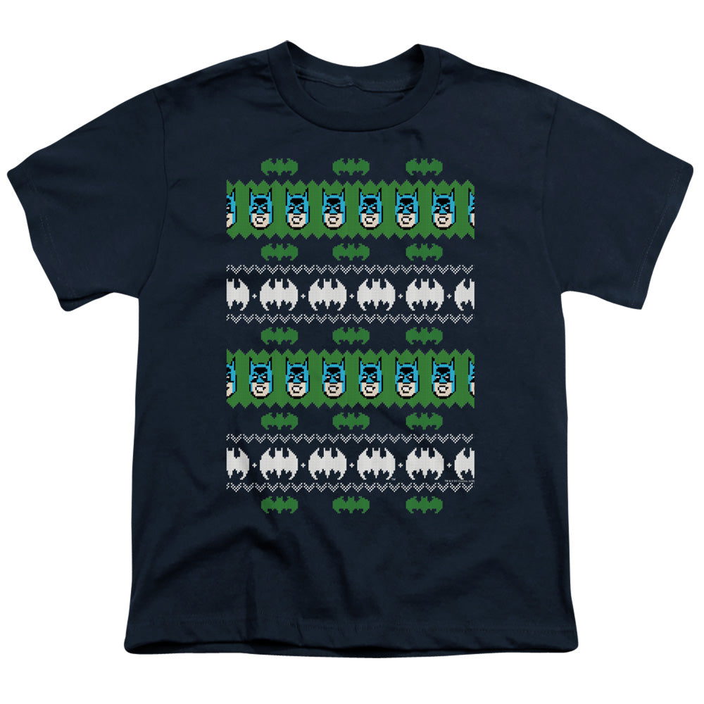 Batman Comics Batman Christmas Sweater Youth 18/1 100% Cotton Short-Sleeve T-Shirt
