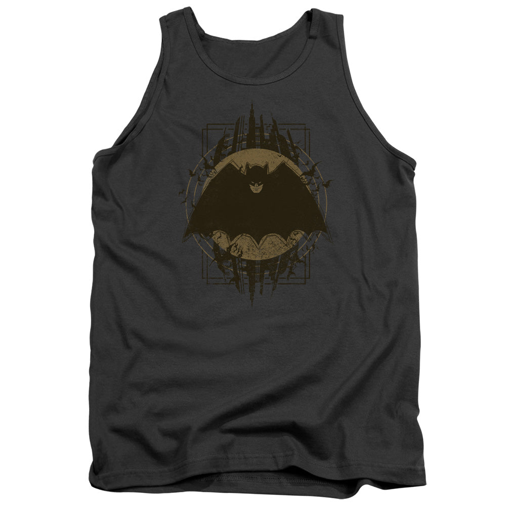 Batman Comics Batman Crest Men's 18/1 Cotton Tank Top