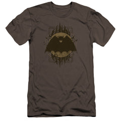 Batman Comics Batman Crest Men's Ultra-Soft 30/1 Cotton Slim Short-Sleeve T-Shirt