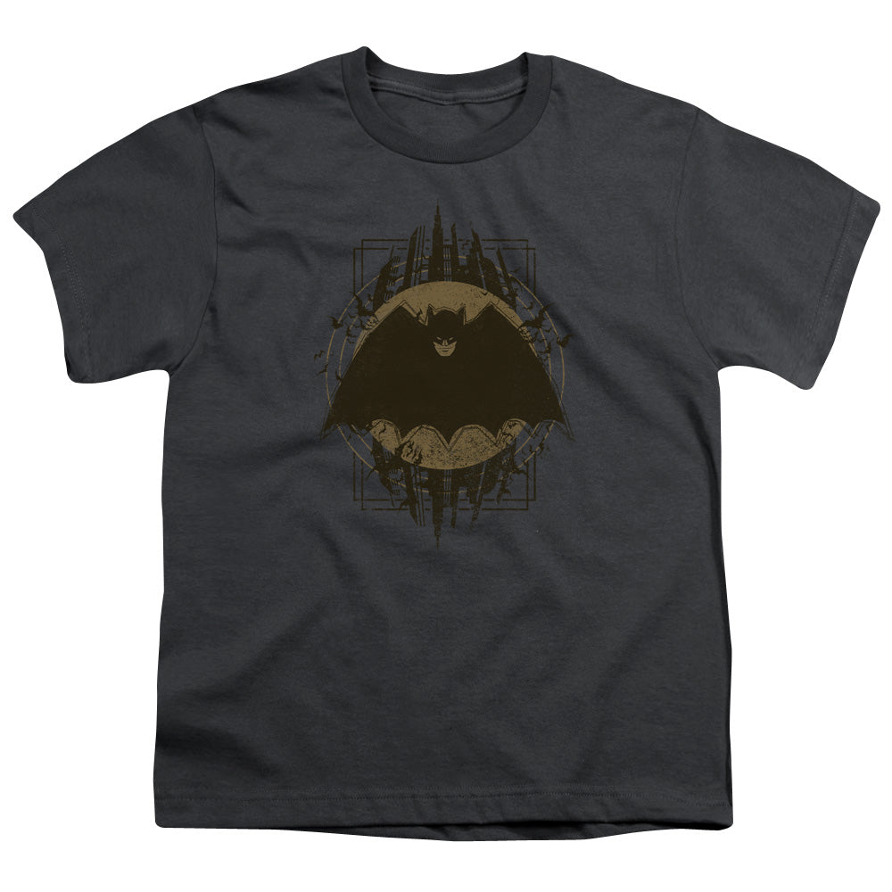 Batman Comics Batman Crest Youth 18/1 100% Cotton Short-Sleeve T-Shirt