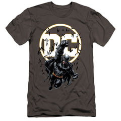 Batman Comics Batman Dc Men's Ultra-Soft 30/1 Cotton Slim Short-Sleeve T-Shirt