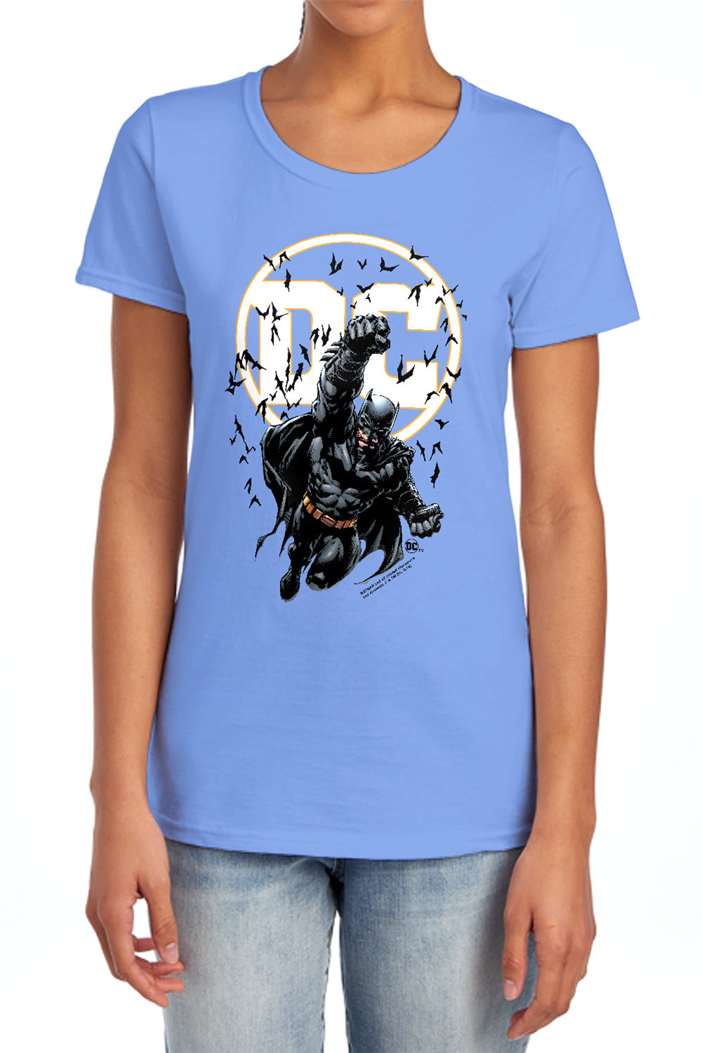 Batman Comics Batman Dc Women's 18/1 Cotton Short-Sleeve T-Shirt
