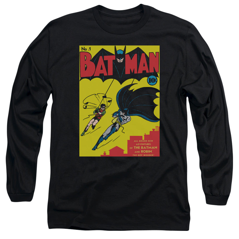 Batman Comics Batman First Men's 18/1 Cotton Long-Sleeve T-Shirt