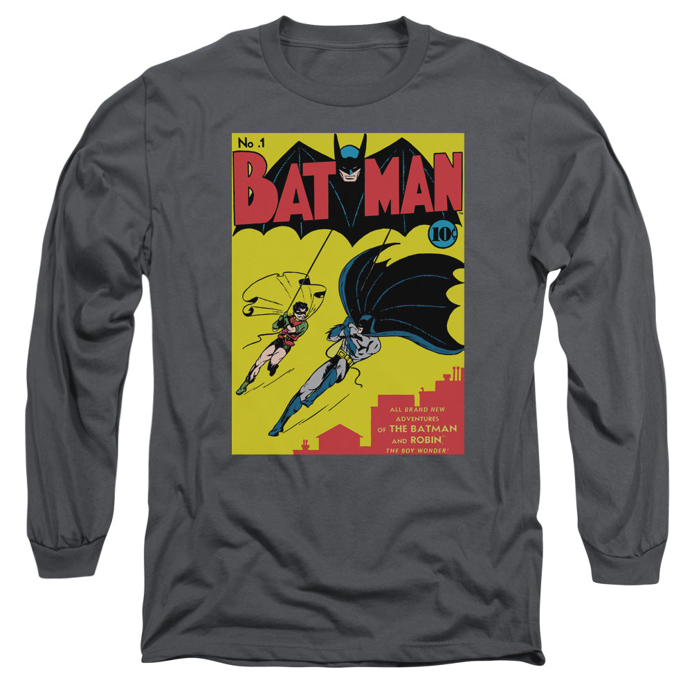 Batman Comics Batman First Men's 18/1 Cotton Long-Sleeve T-Shirt